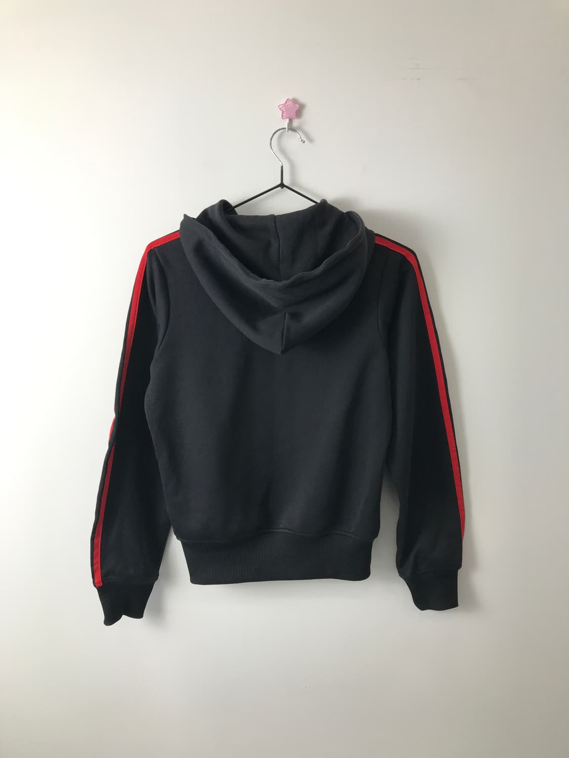 Adidas Black Red Hooded Track Top Jacket 상품이미지5
