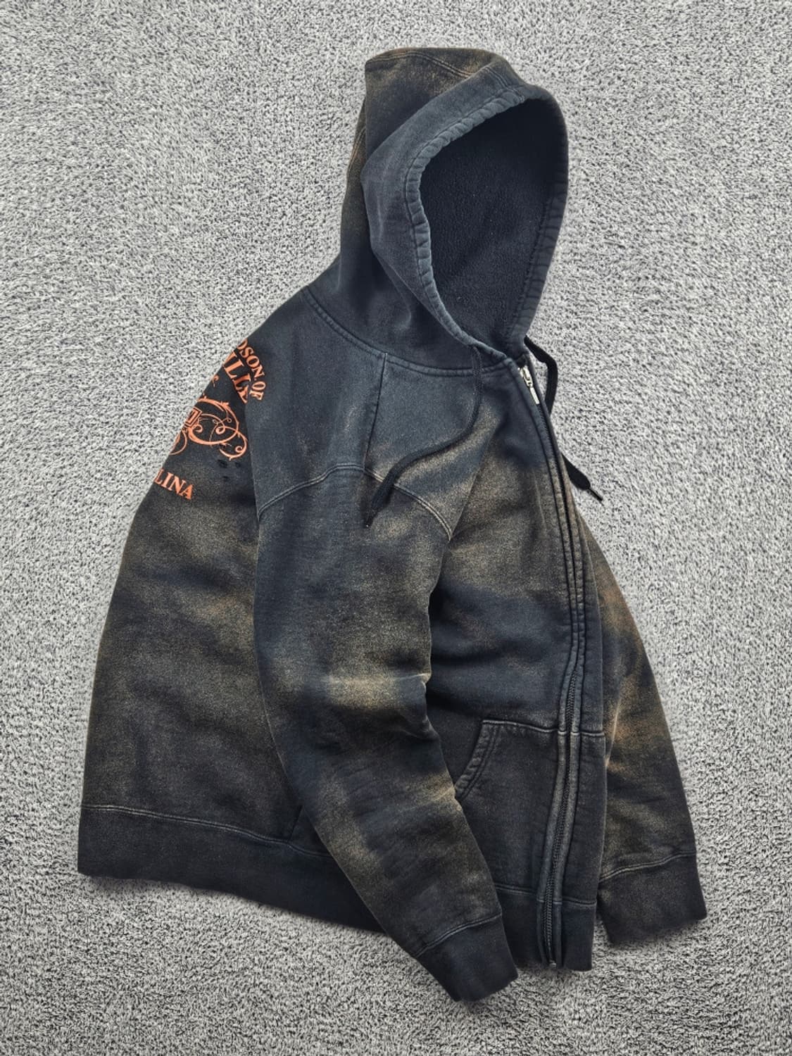 할리데이비슨 다잉워시드 커스텀 스웻 후드집업 ( L ) / 11455 상품이미지5