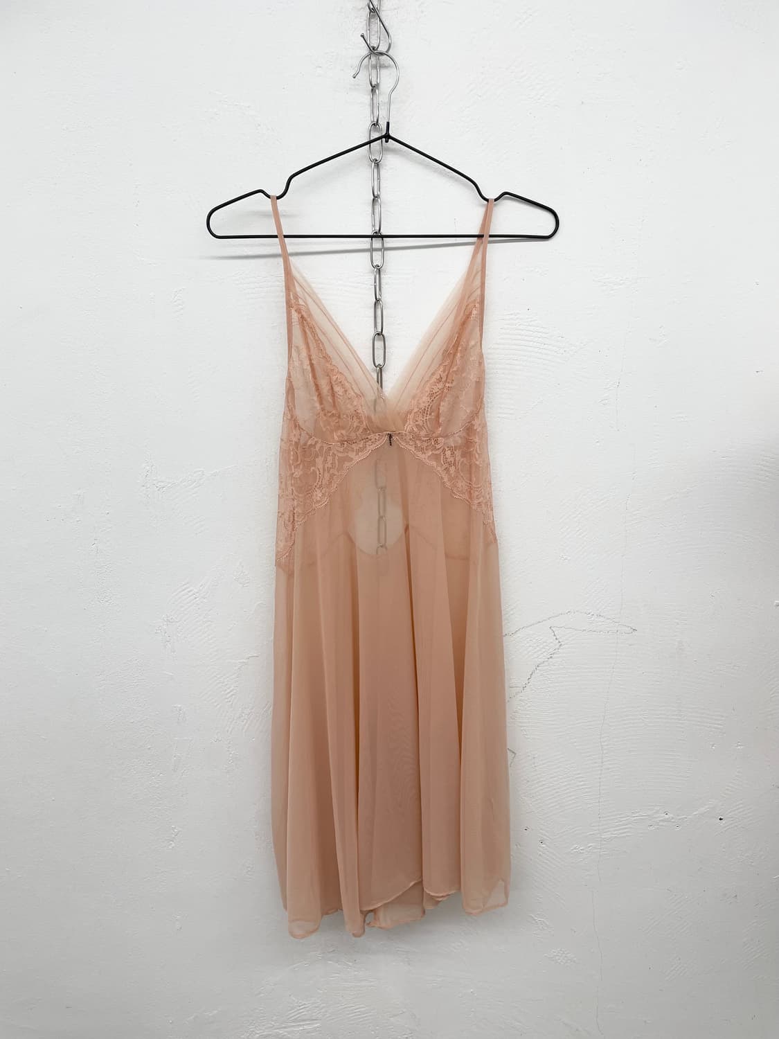 피치 시어 레이스 슬립 상품이미지5