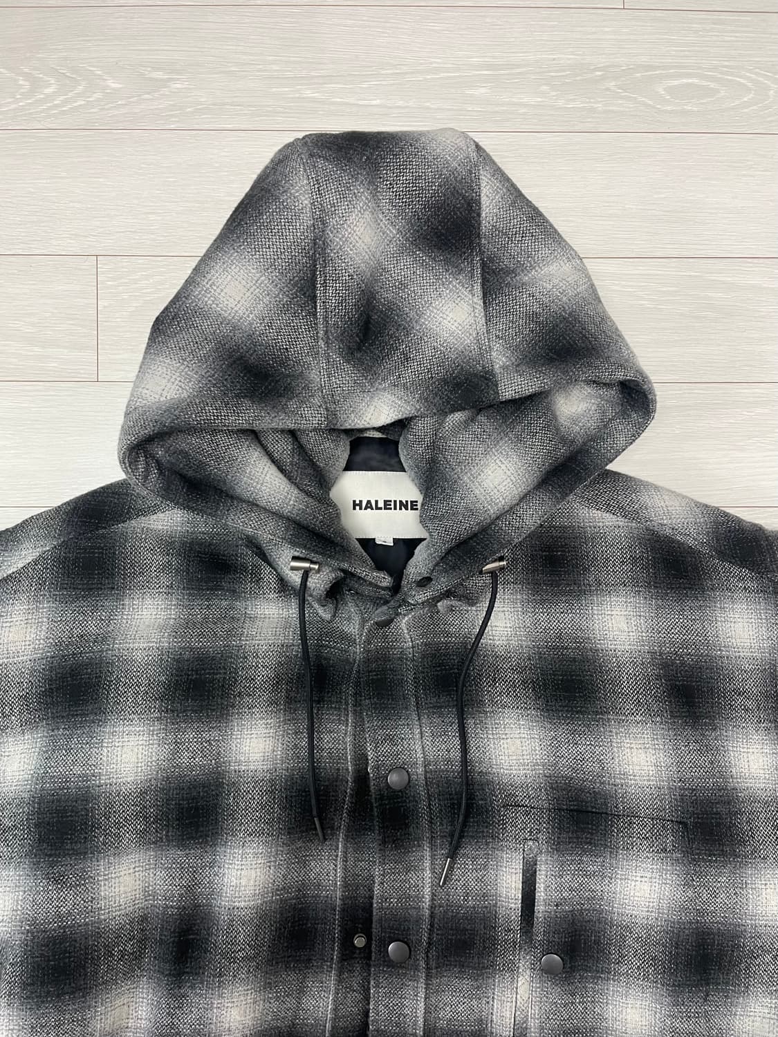DETACHABLE CHECK HOOD PADDING 상품이미지2