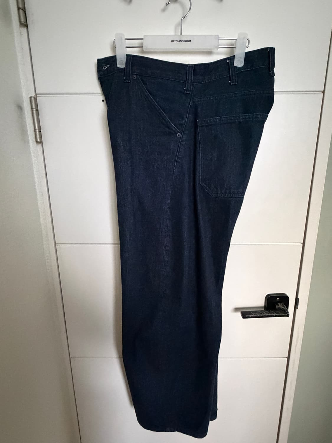 해칭룸 와이드 커브진 워시드 인디고 상품이미지6