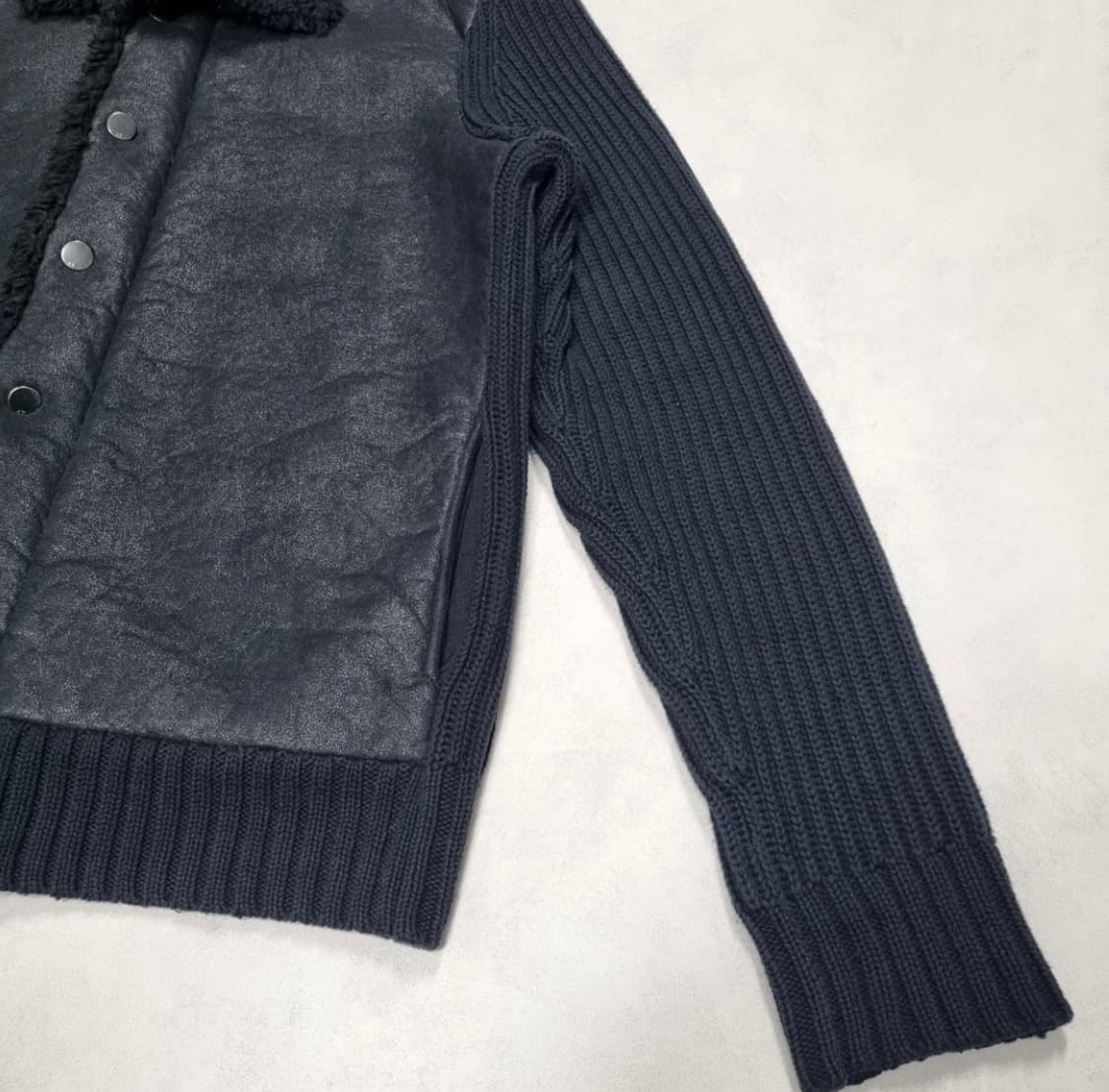 아르마니 익스체인지 무스탕 니트 자켓 -L 상품이미지5