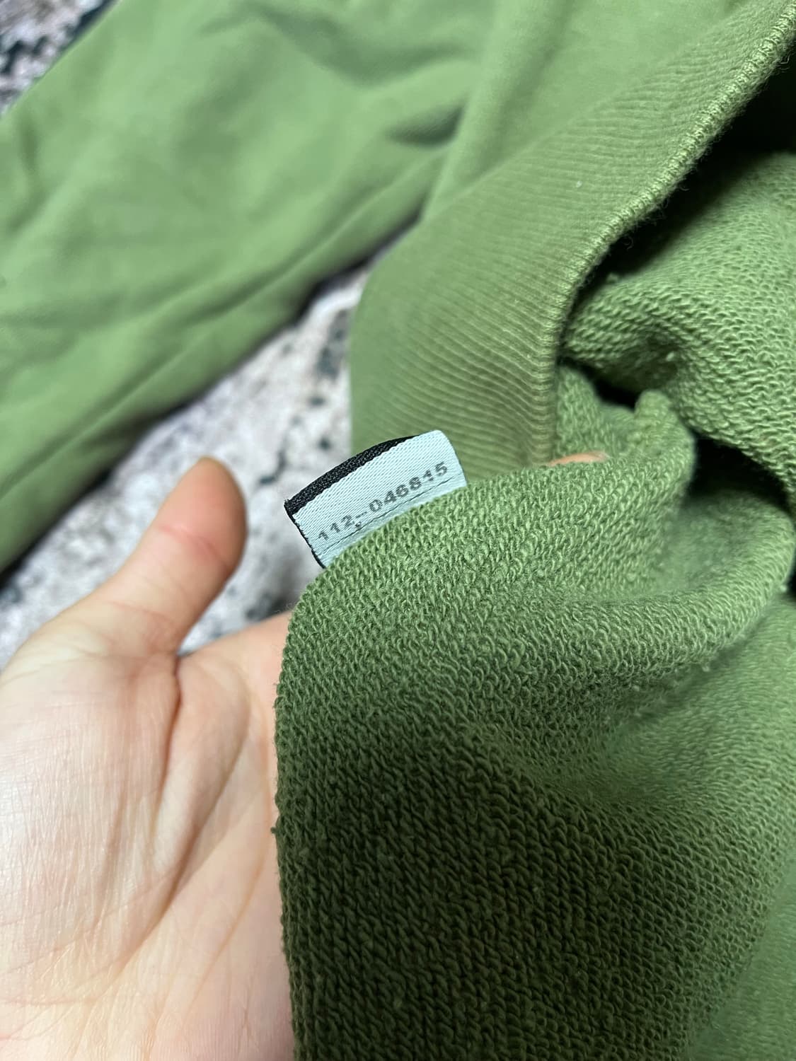 에드하디 올리브 그린 빅로고 후드집업 상품이미지8