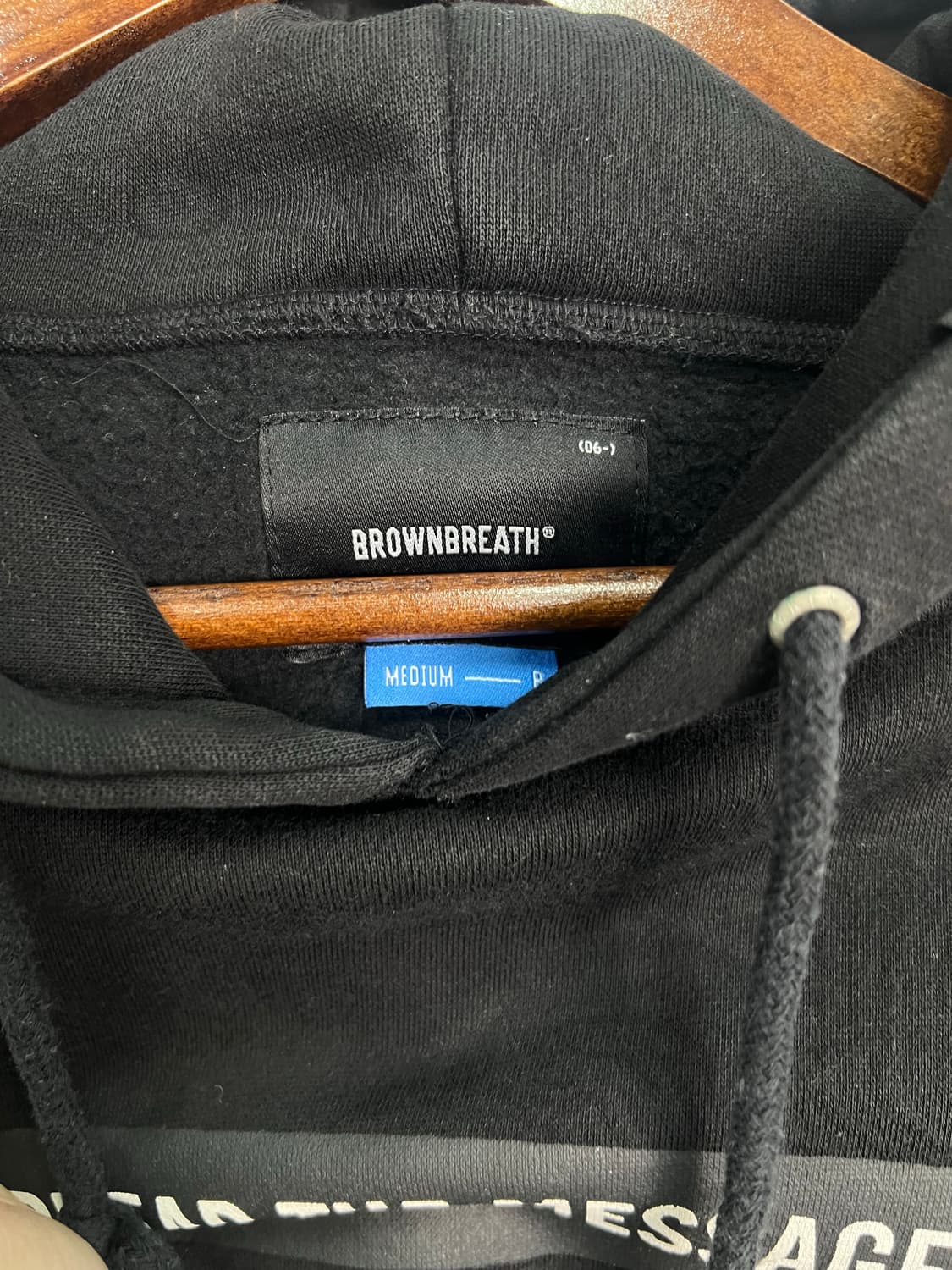 BROWNBREATH 블랙 후드티 상품이미지2