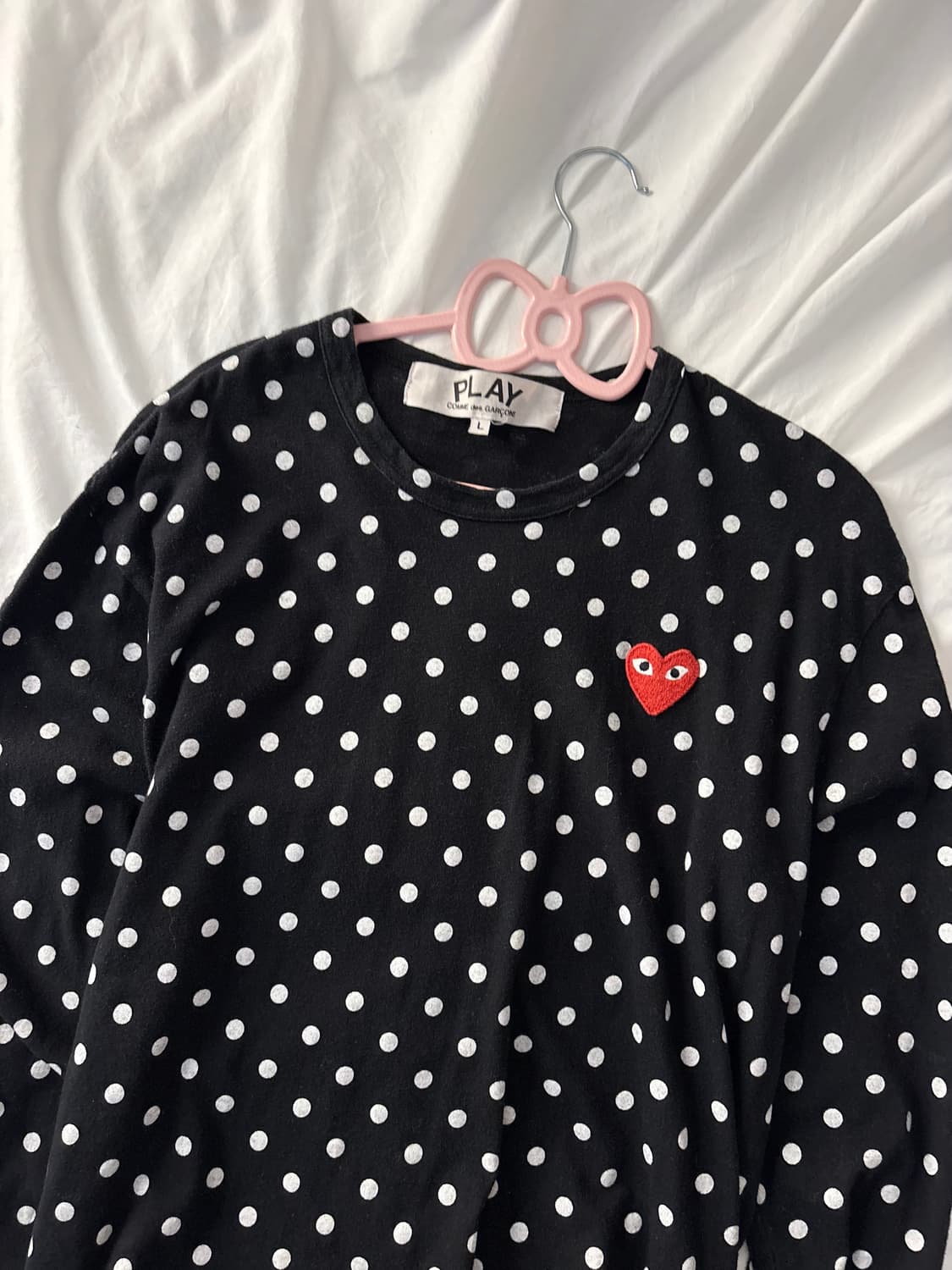 꼼데가르송 도트 롱슬리브 상품이미지3