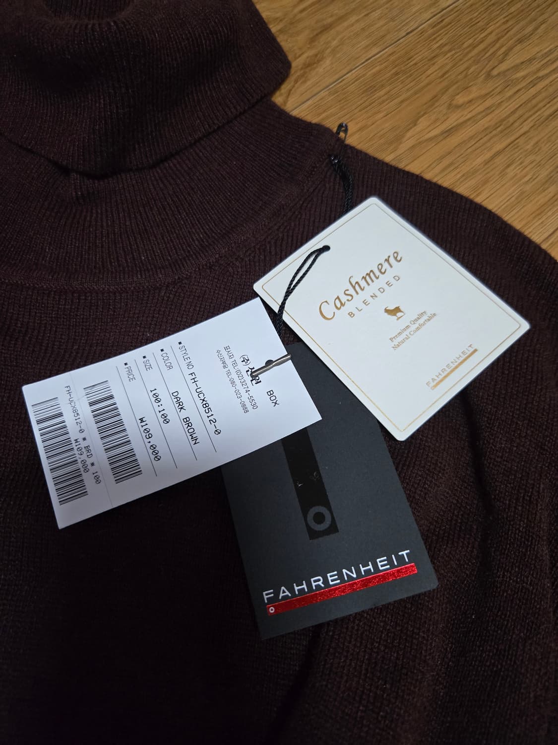 파렌하이트 남성 캐시미어 폴라니트티 상품이미지7
