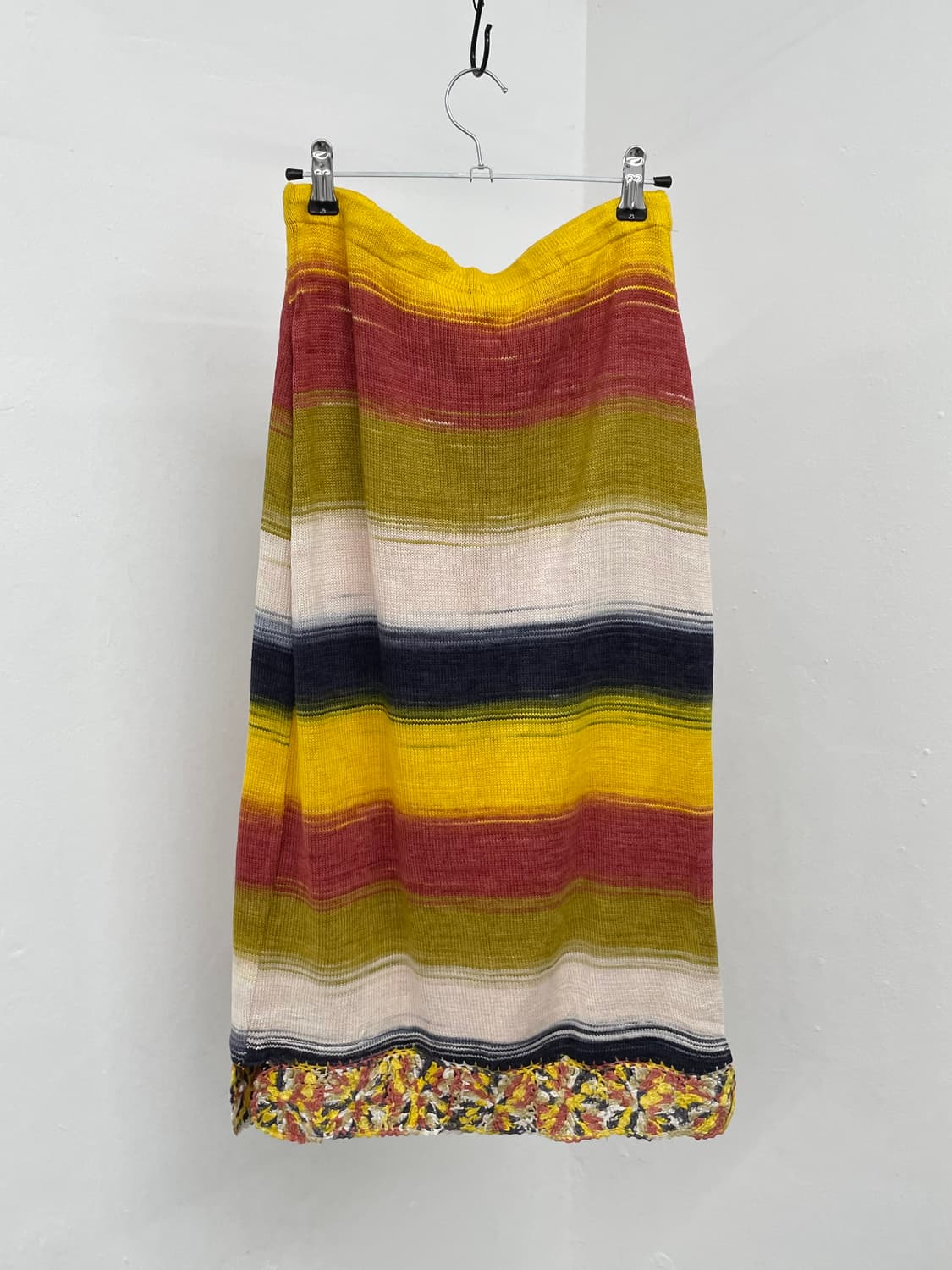 하구미 무지개떡 니트 크로셰 스커트 상품이미지6