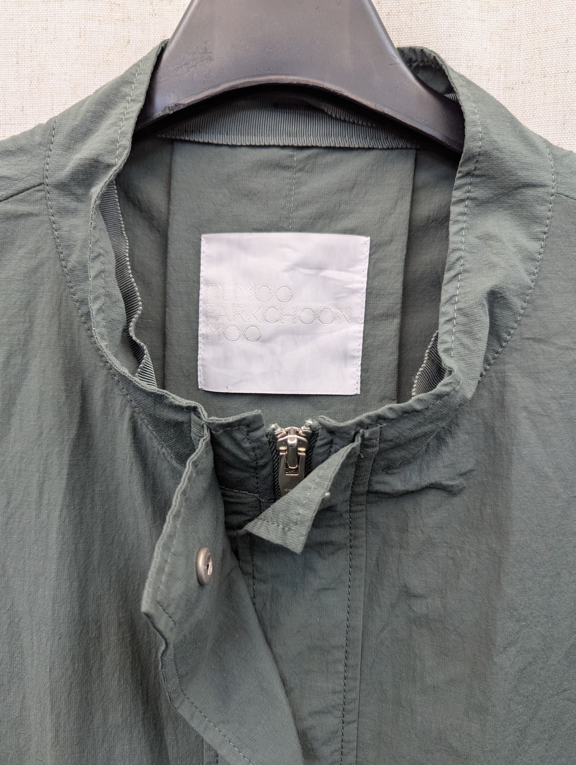 데무 카키색 롱 야상 점퍼 상품이미지3