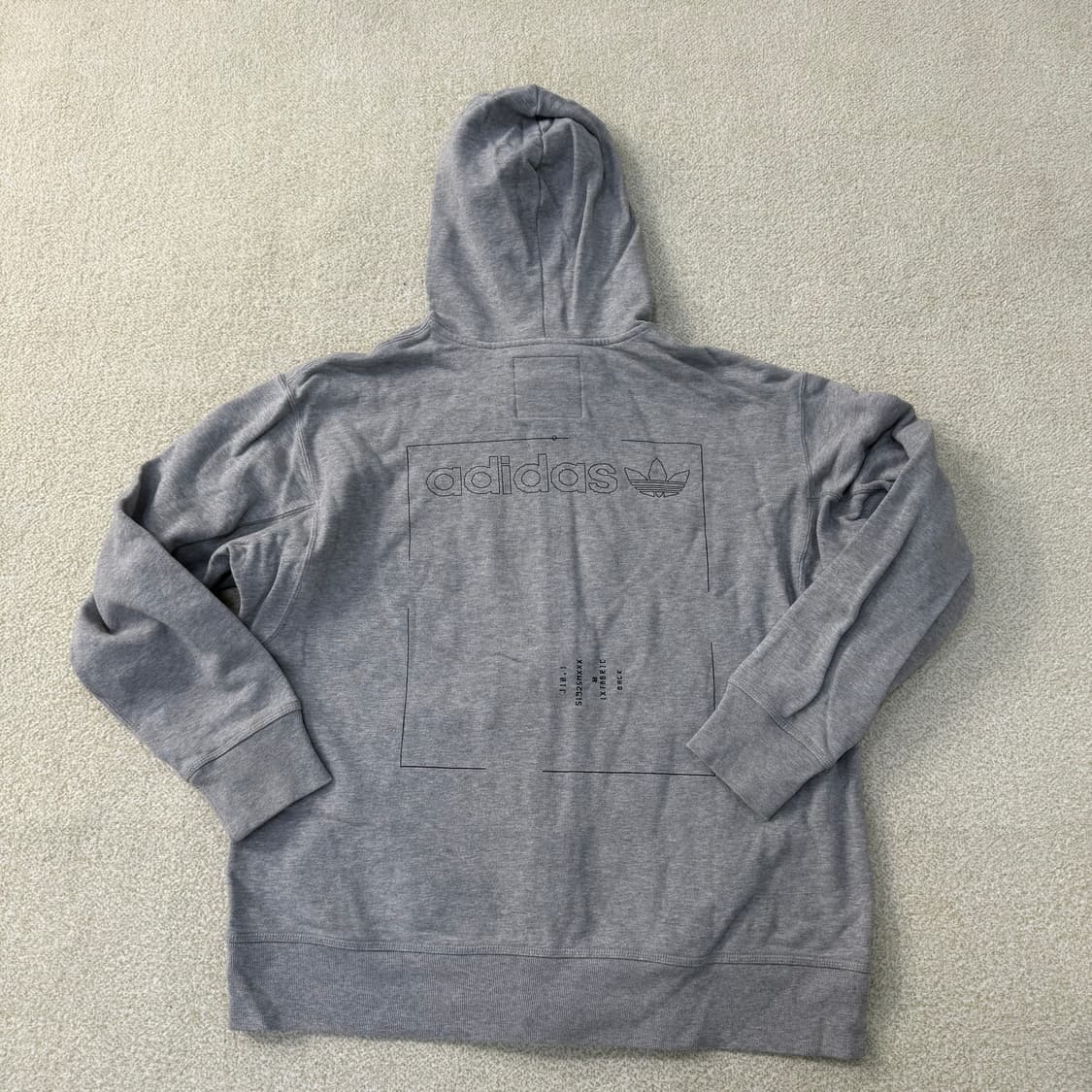 [2XL] 아디다스 그레이 후드집업 0114T2 상품이미지2