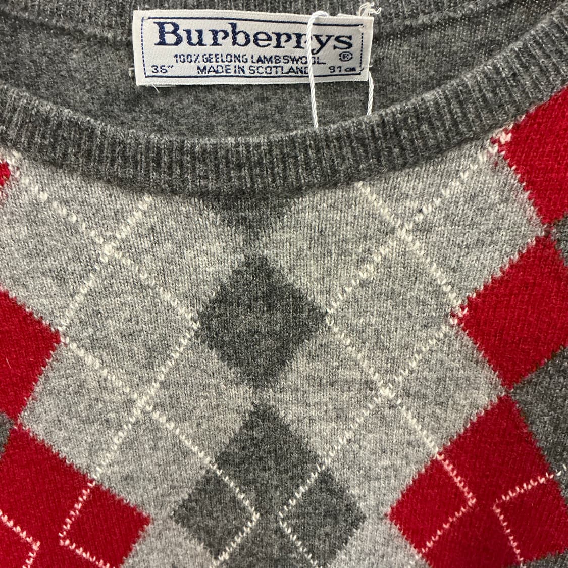 90년대 버버리 울 스웨터 상품이미지2