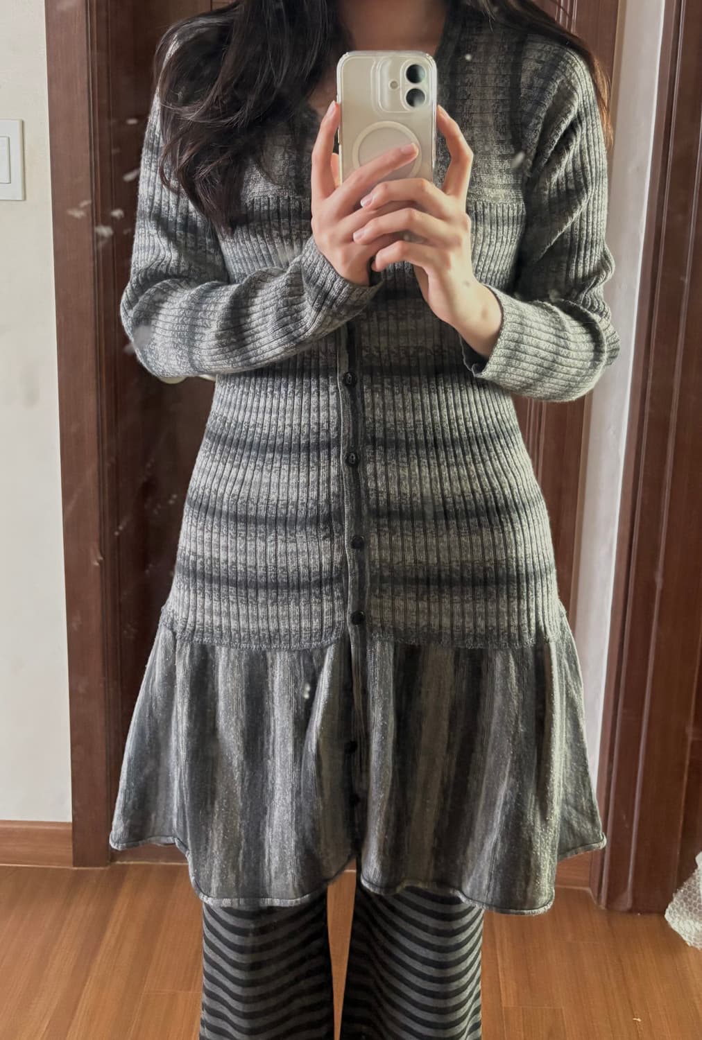 슬림핏 니트 원피스 상품이미지2