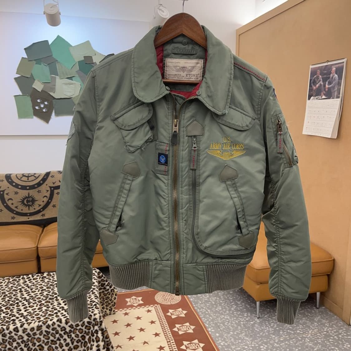 엑스톤즈 미군 파일럿 MA-1 항공점퍼 봄버자켓 105 C08765 상품이미지3