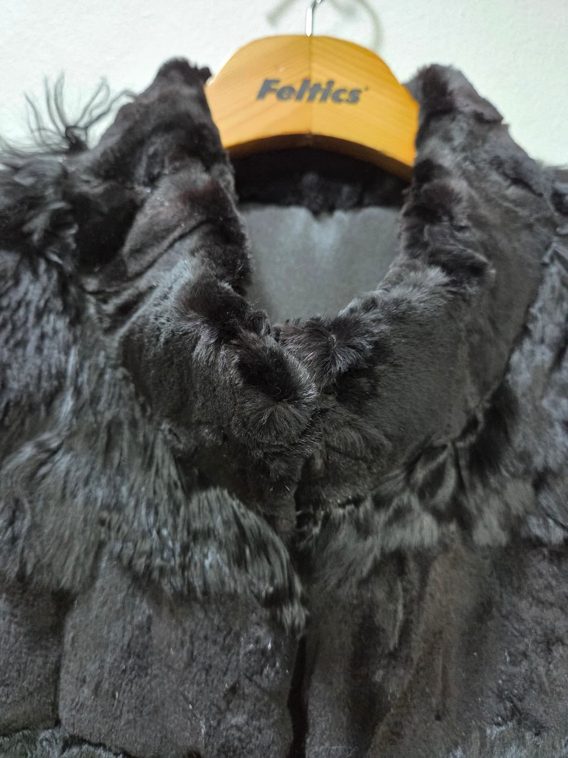 천연밍크 & 천연퍼 블랙 퍼 코트 베스트 조끼 Y2K 상품이미지4