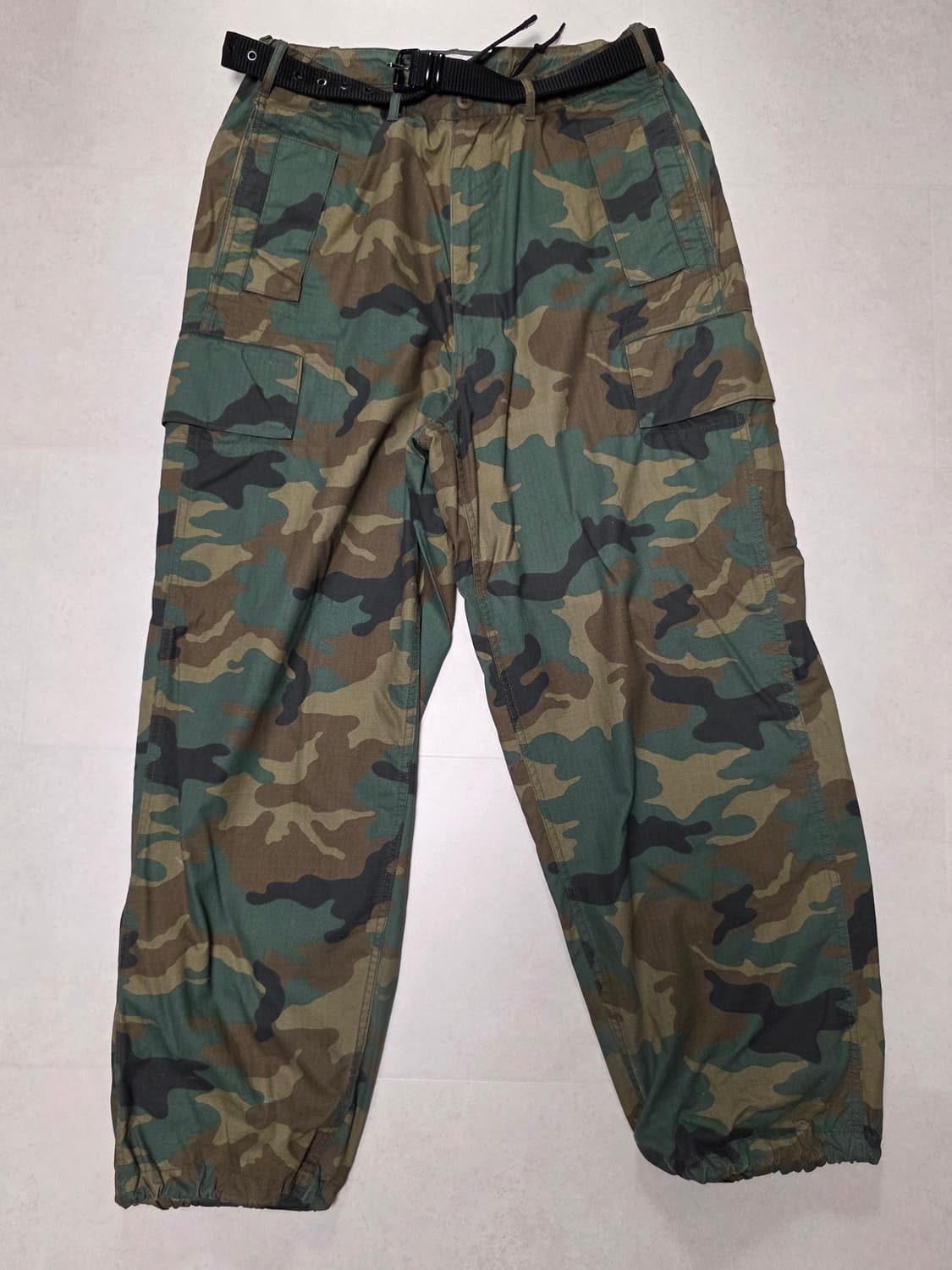 BEAMS 립스탑 카고 포켓 팬츠(카모) 상품이미지1