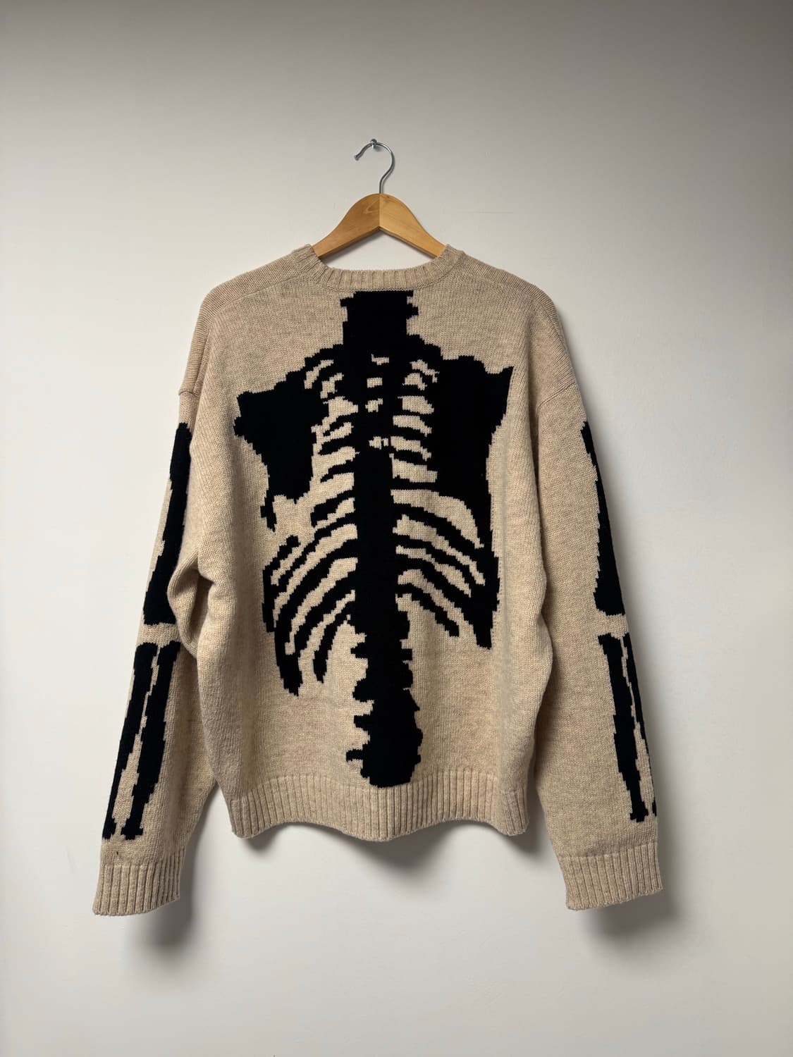 캐피탈 kapital 본 크루넥 스웨터 뼈 떰즈 니트 키나리 1 새상품 상품이미지3