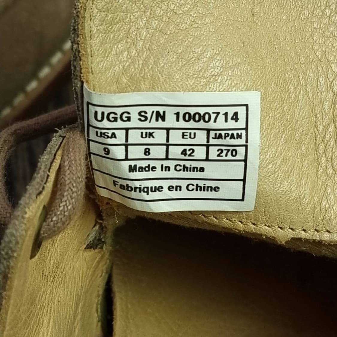 [어그 ] 안감 양털 스웨이드 보트슈즈 M17121 상품이미지8