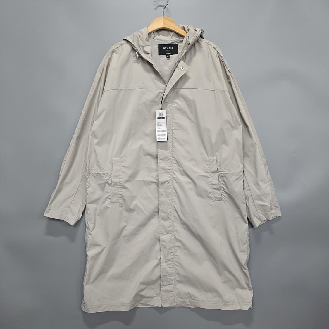 새제품)에이치커넥트 후드 롱 바람막이 코트 105 상품이미지1