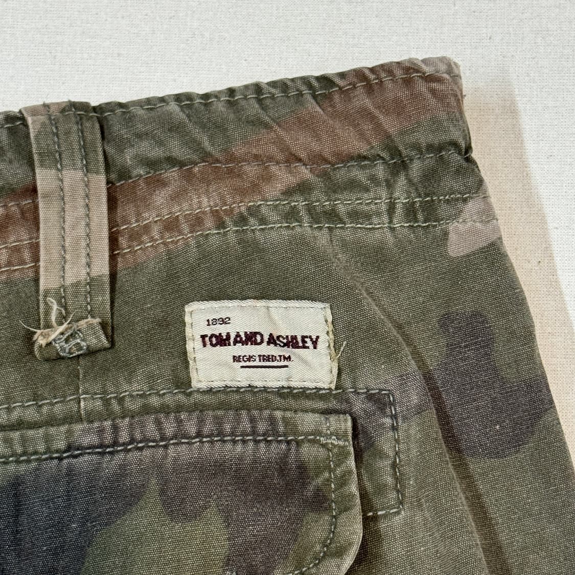 36inch) 빈티지 밀리터리 유틸리티 카고 팬츠 우드랜드 카모 상품이미지3