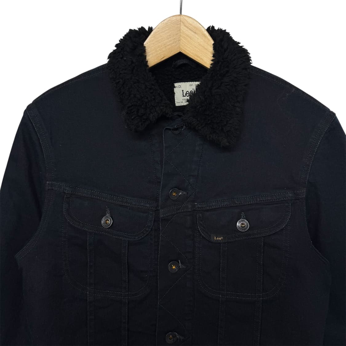 Lee 투포켓 양털 흑청자켓 상품이미지2