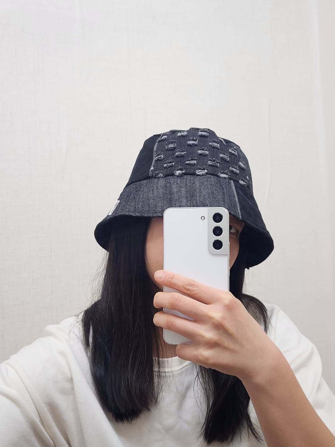 (no.5) 리버시블 패치워크 벙거지 버킷햇 Black Mix 상품이미지4