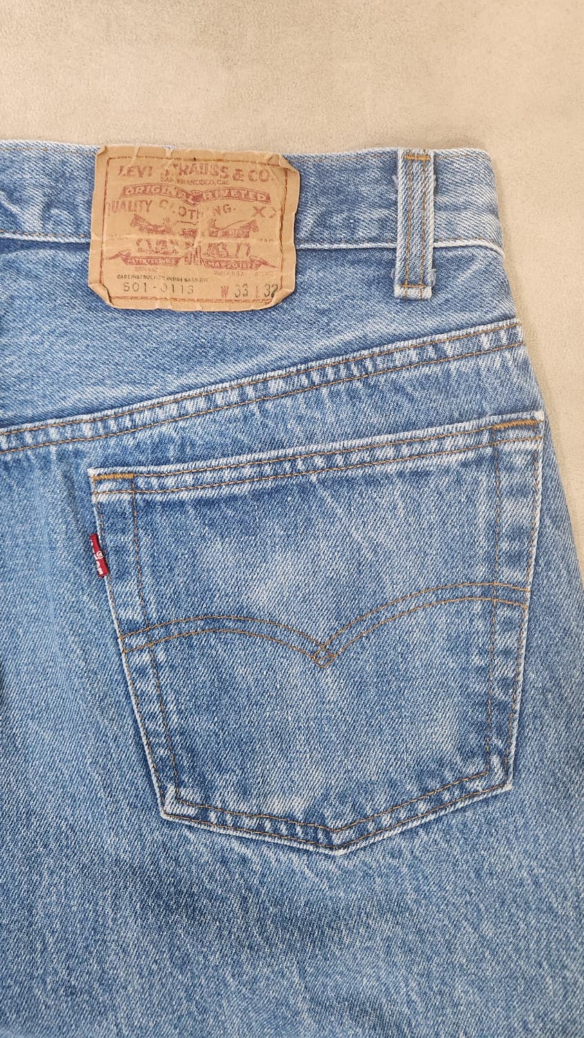 80s 빈티지 USA Levi's 리바이스 501 중청 W33 L32 상품이미지3