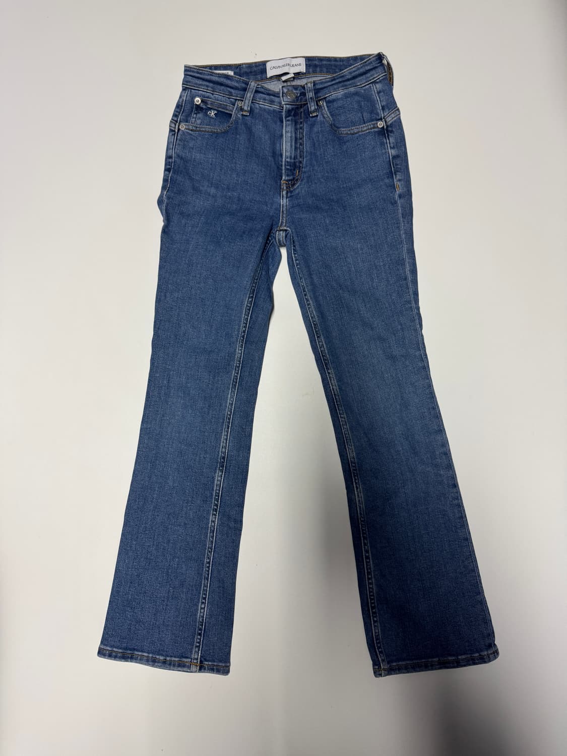 정품 캘빈클라인 CK 슬림 부츠컷 데님팬츠 24.4인치 상품이미지1