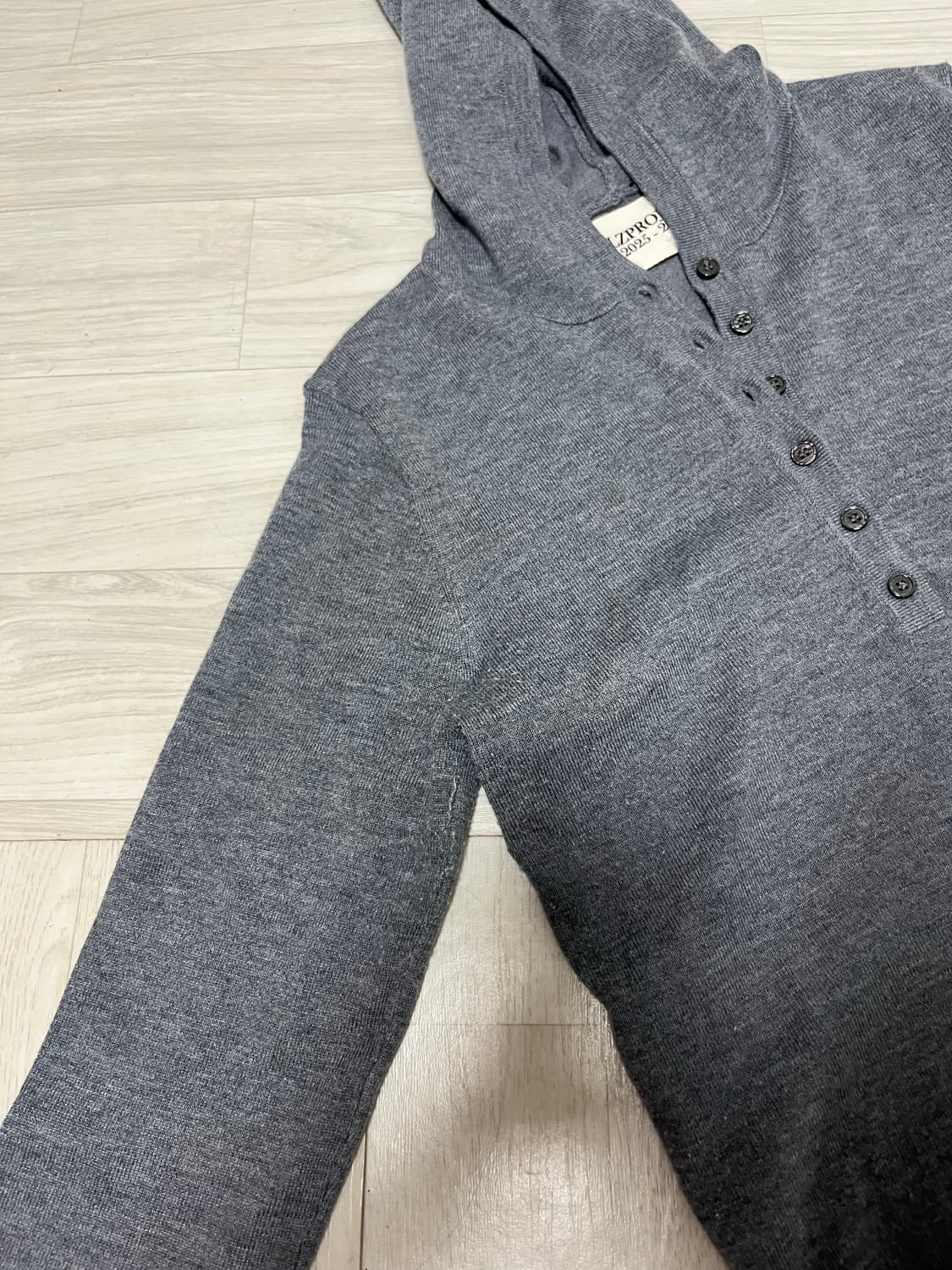 plzproject open hood knit 상품이미지5
