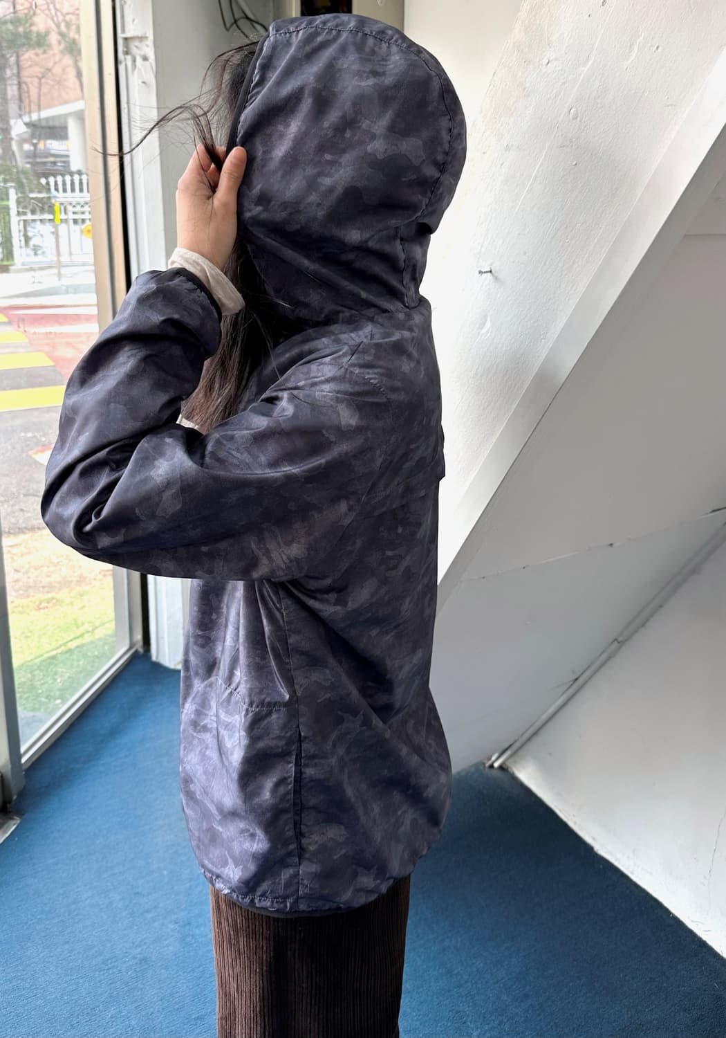 Inner fleece washed poly easy parka 상품이미지10