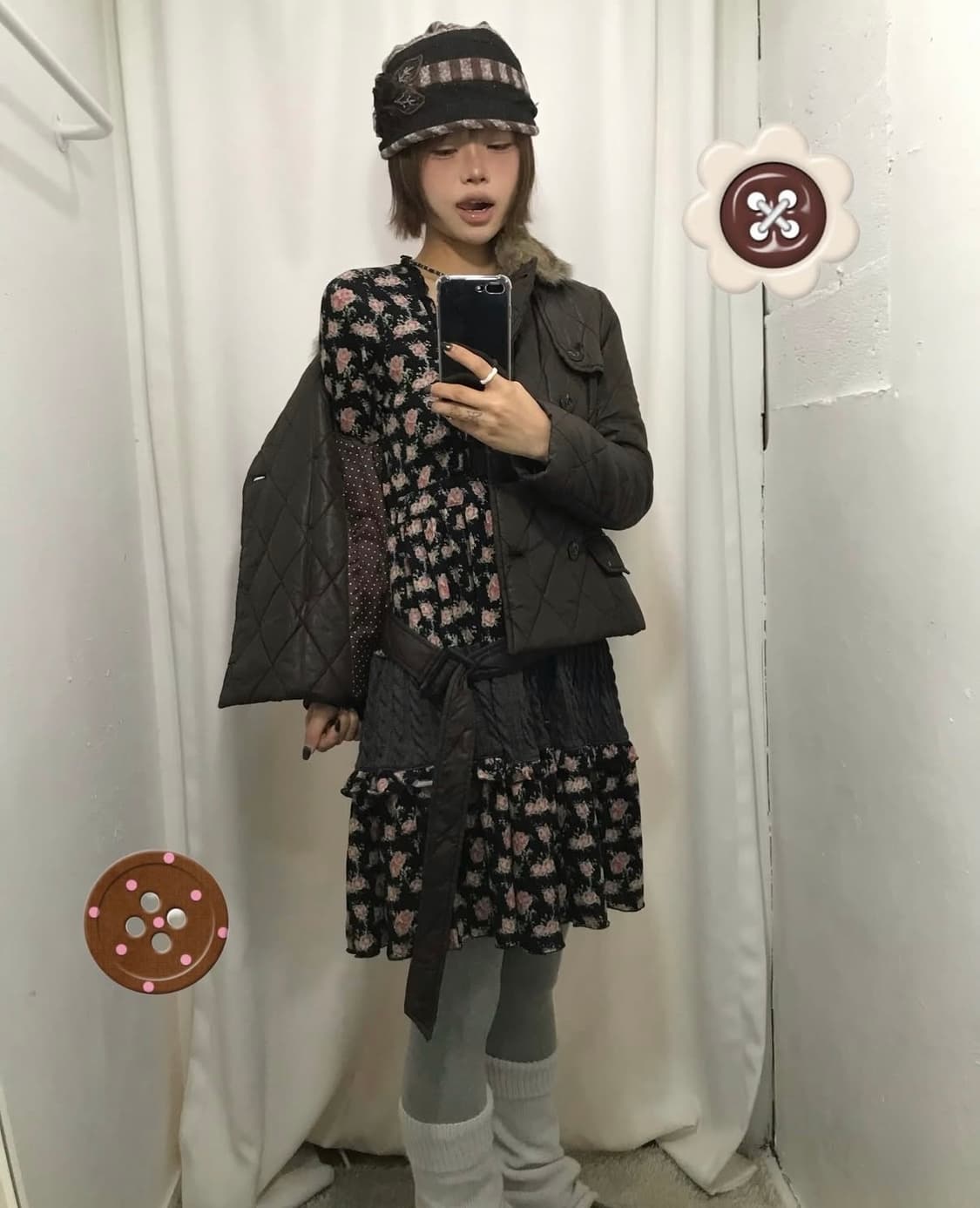 No. 엑시즈팜 브라운 플라워 코디 Set 상품이미지1