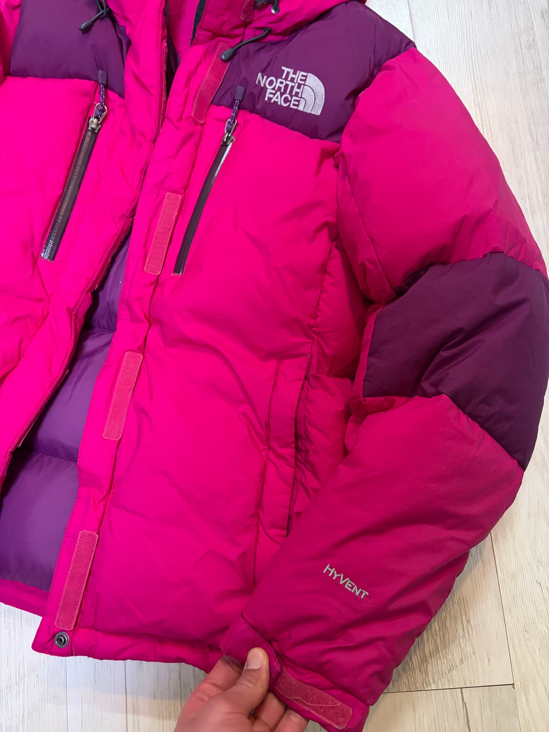 [90] 노스페이스 800 핑크 구스다운 패딩 상품이미지3