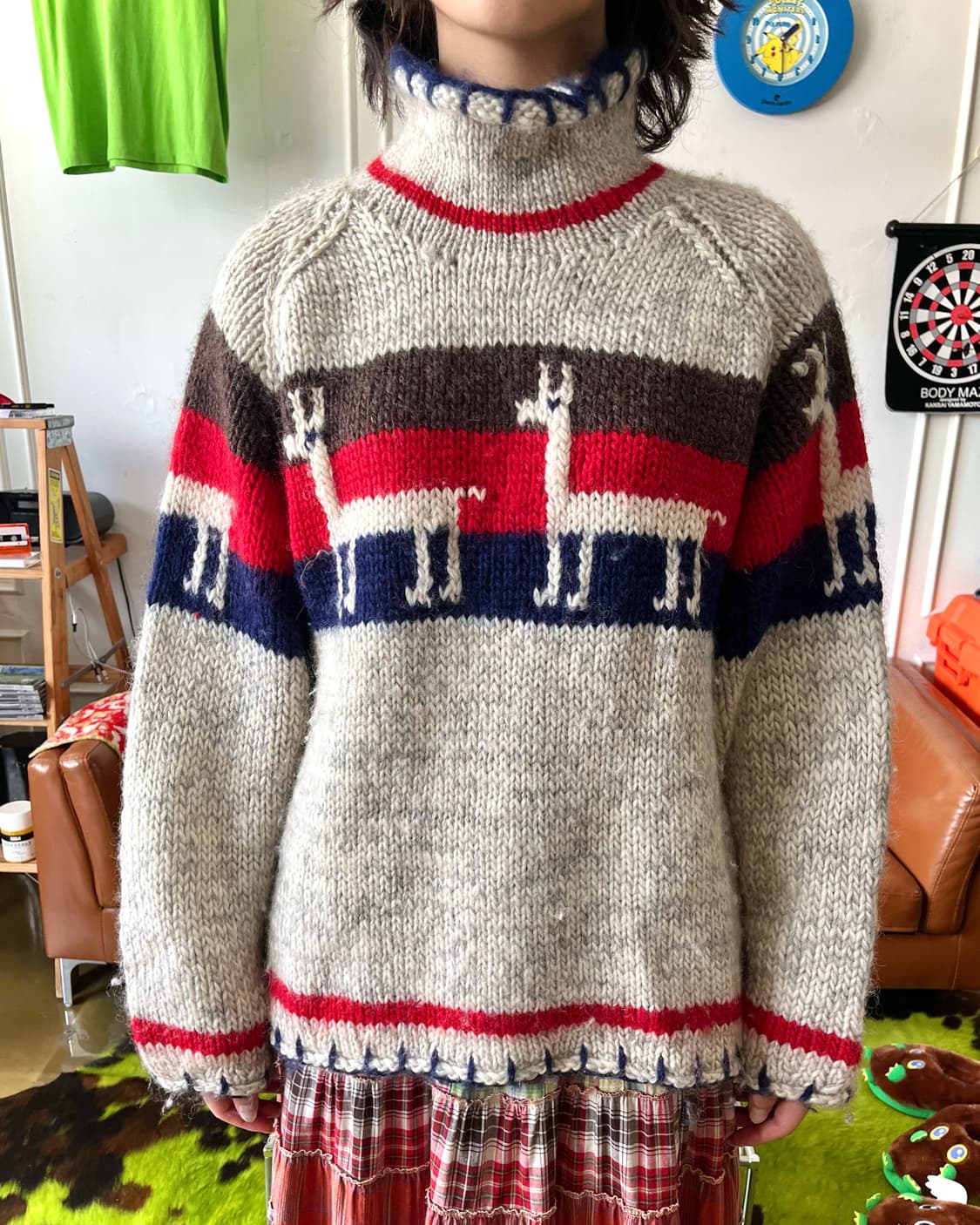 1980s SEVEN ISLAND Old Heavy Wool Knit 상품이미지2