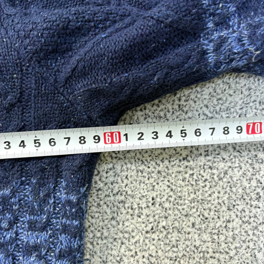 100 헨리코튼 긴팔 울 케이블 니트 0401J 상품이미지5