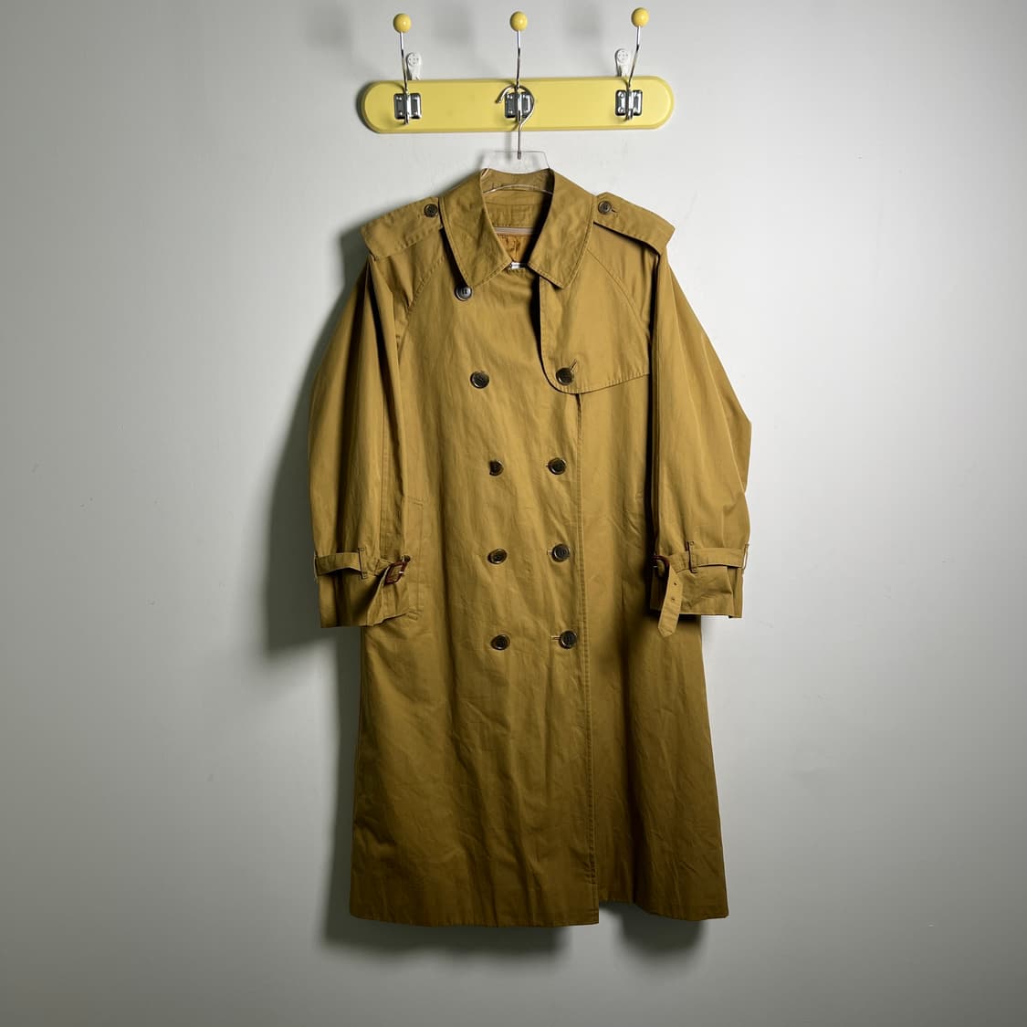 90's 버버리 빈티지 개버딘 더블 트렌치코트  상품이미지2