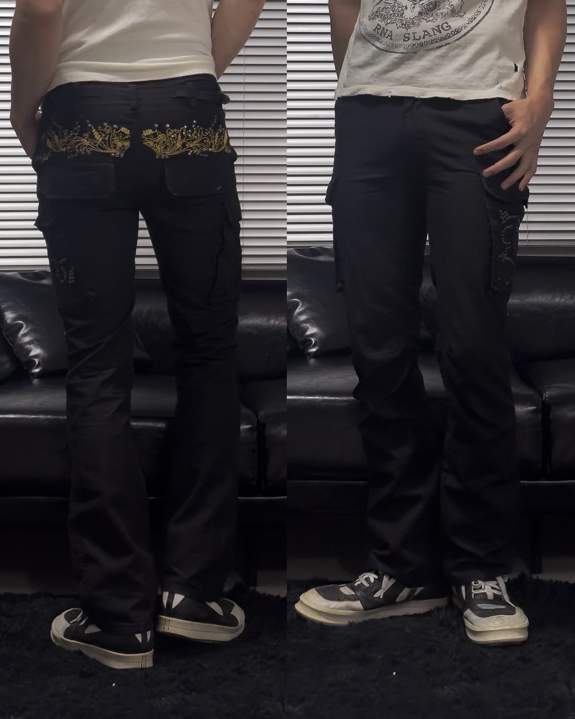 {Jack Rose} Embroidery Cargo Flare Pants 상품이미지1