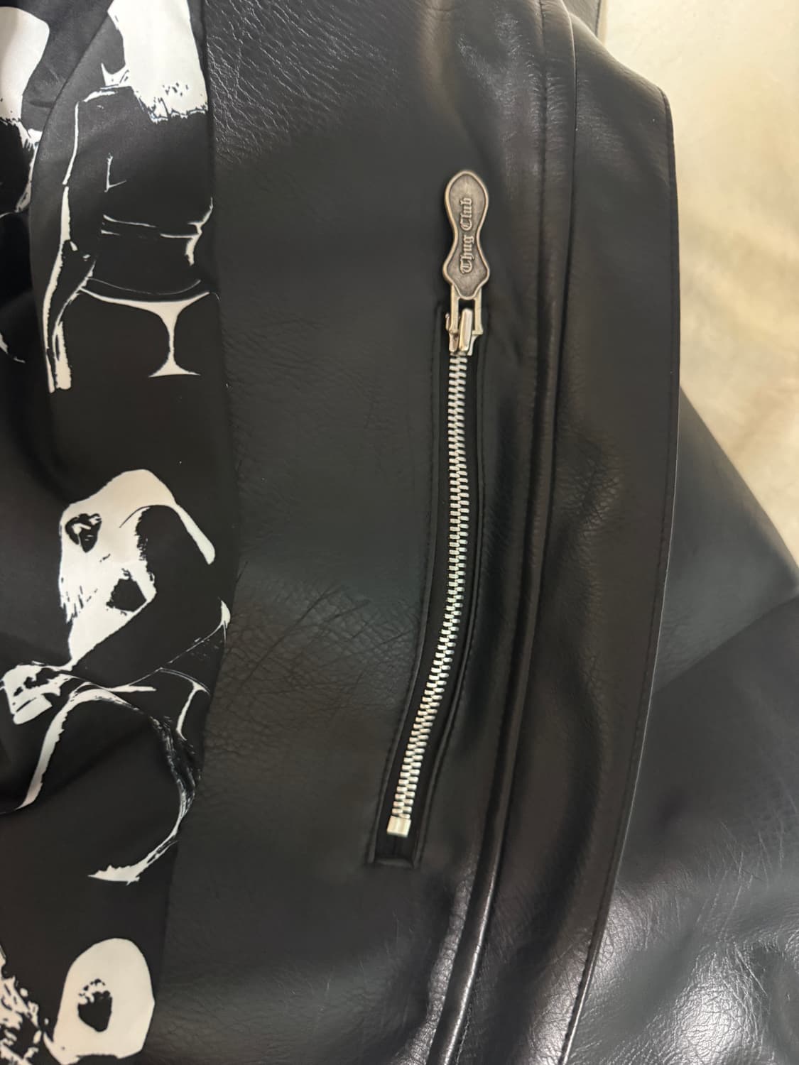 떠그클럽 레더 퍼퍼 자켓 2사이즈 상품이미지5