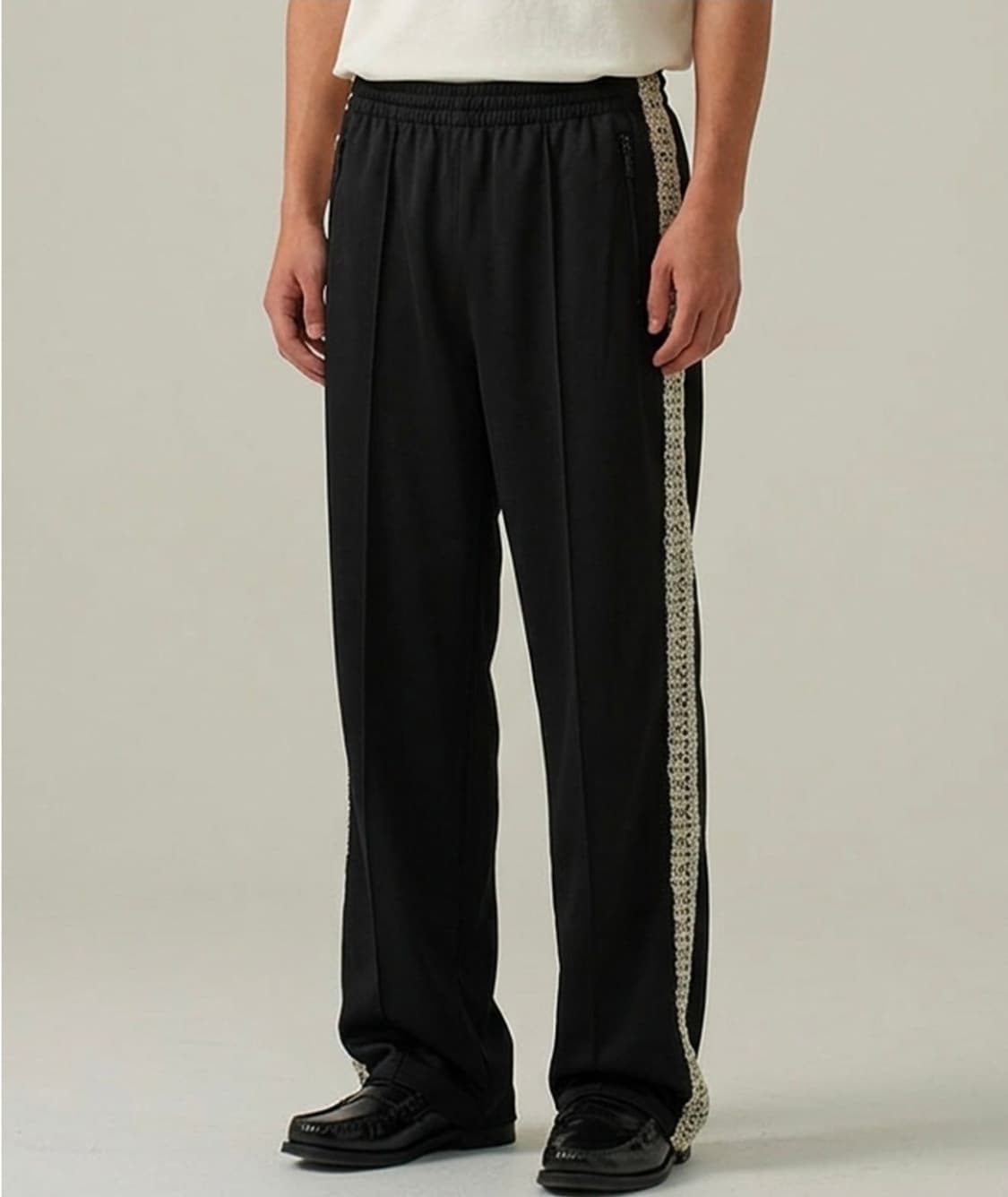 새상품 ) M 세븐셀라 시그니처 레이스 트랙팬츠 상품이미지2