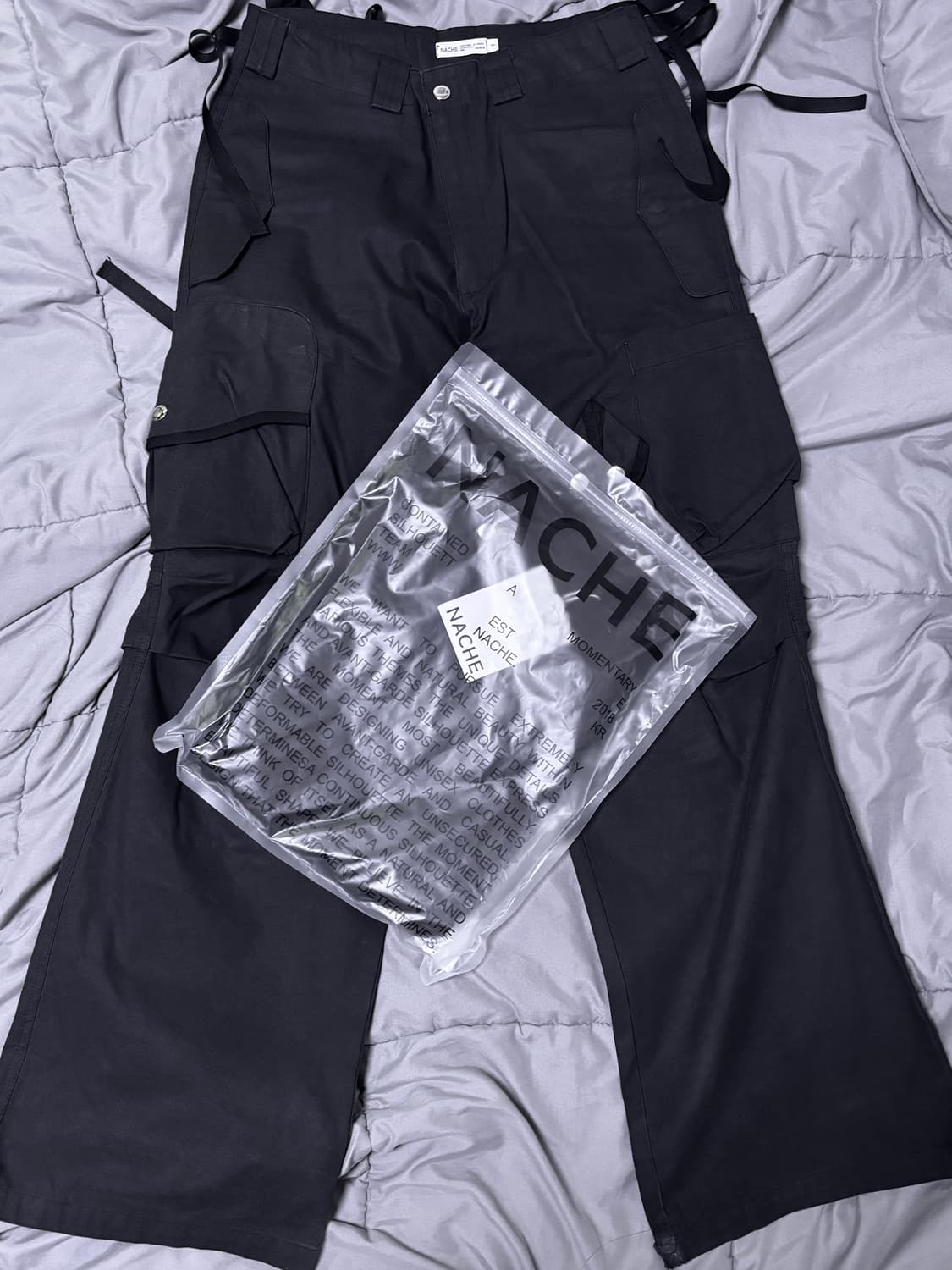 나체 STRAP WIDE CARGO PANTS 1사이즈 상품이미지3