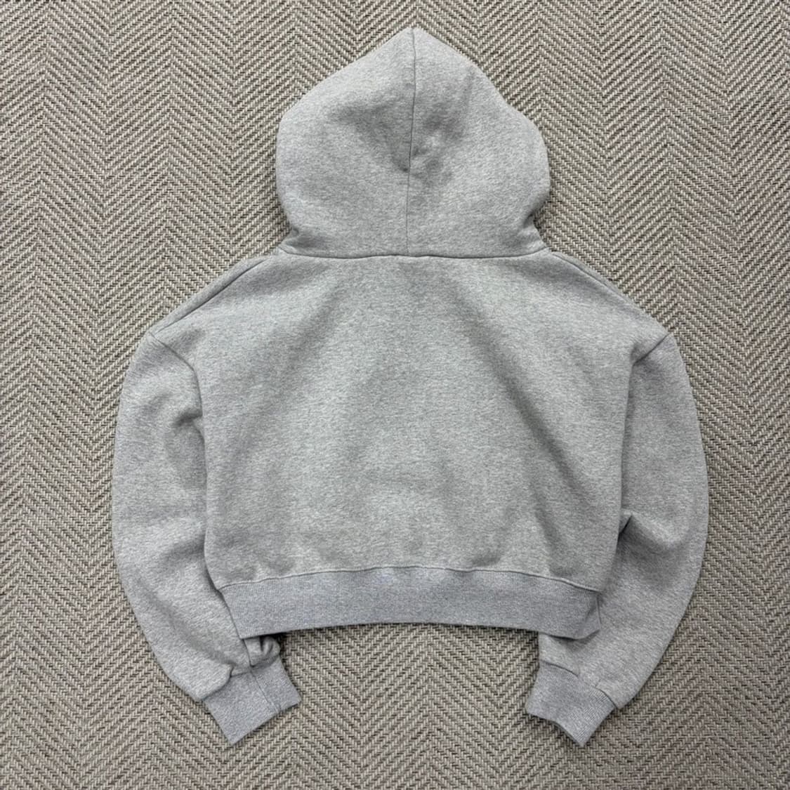 무아무아 로고 와펜 크롭 후드티 v2113 상품이미지2