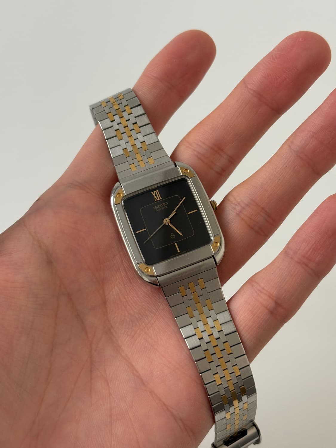 1980s Black Dial Combi Square Quartz 상품이미지2