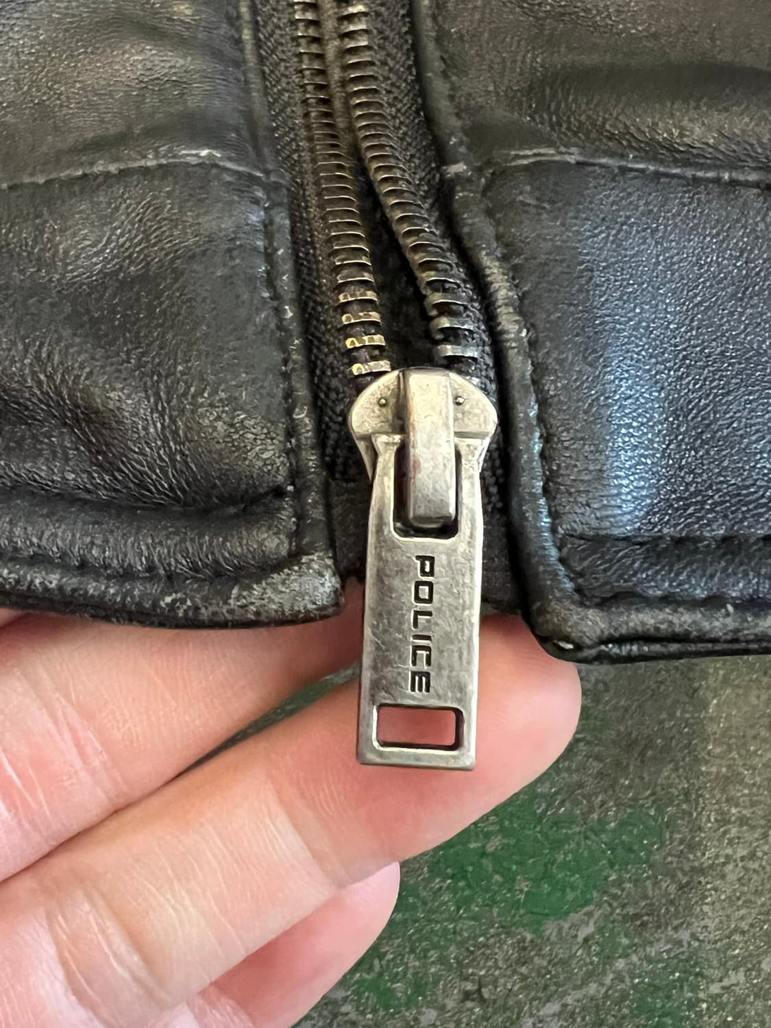 [M] 폴리스 POLICE 양가죽 싱글 라이더 자켓 블랙 레더 자켓 상품이미지6