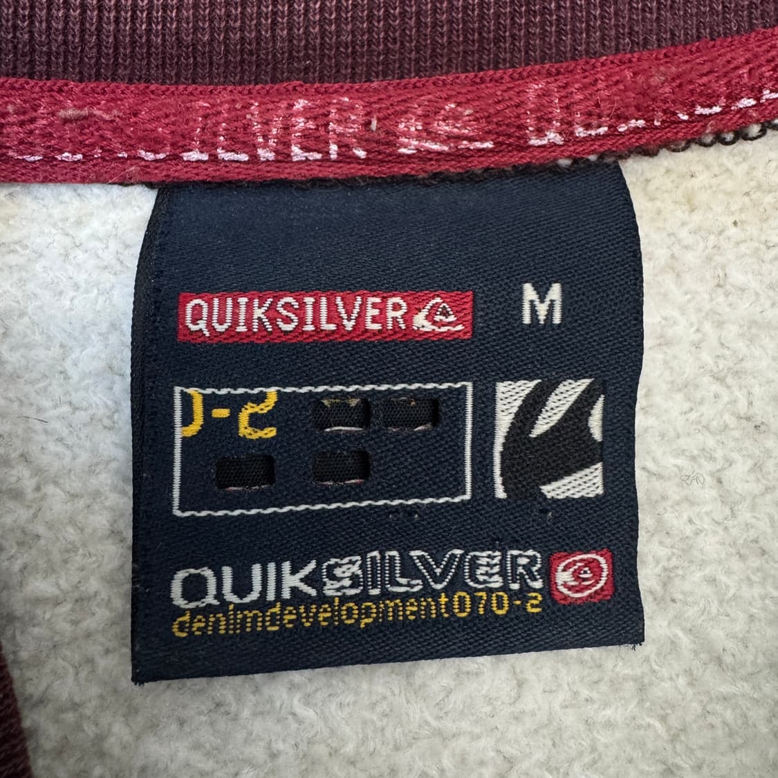 퀵실버 90s 올드스쿨 스웻셔츠 배색 빅로고 맨투맨 상품이미지8