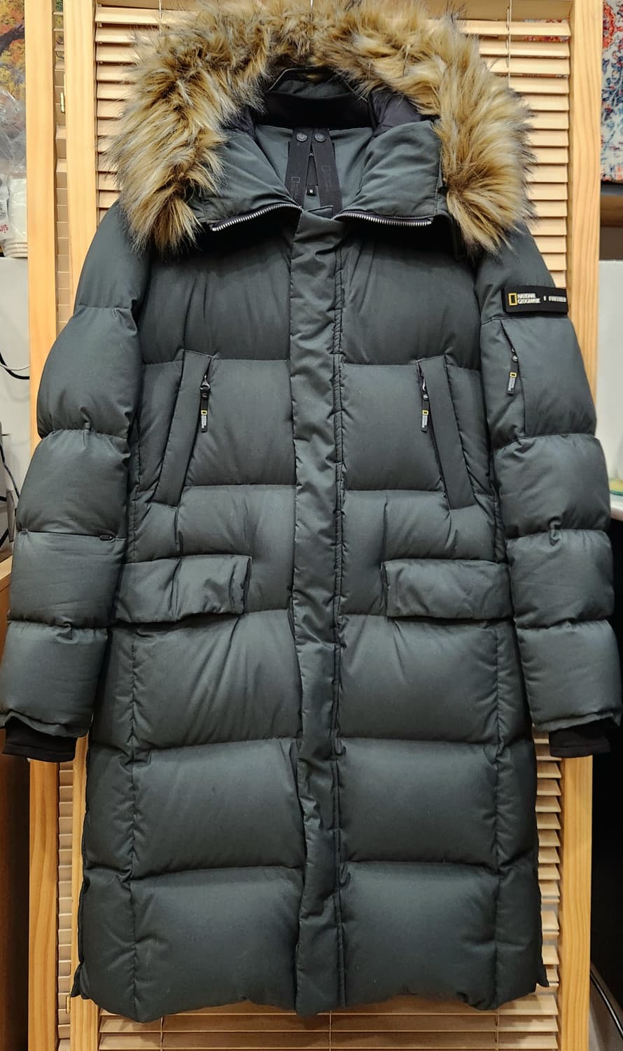 내셔널지오그래픽 유니섹스 카이만 구스롱패딩 상품이미지1