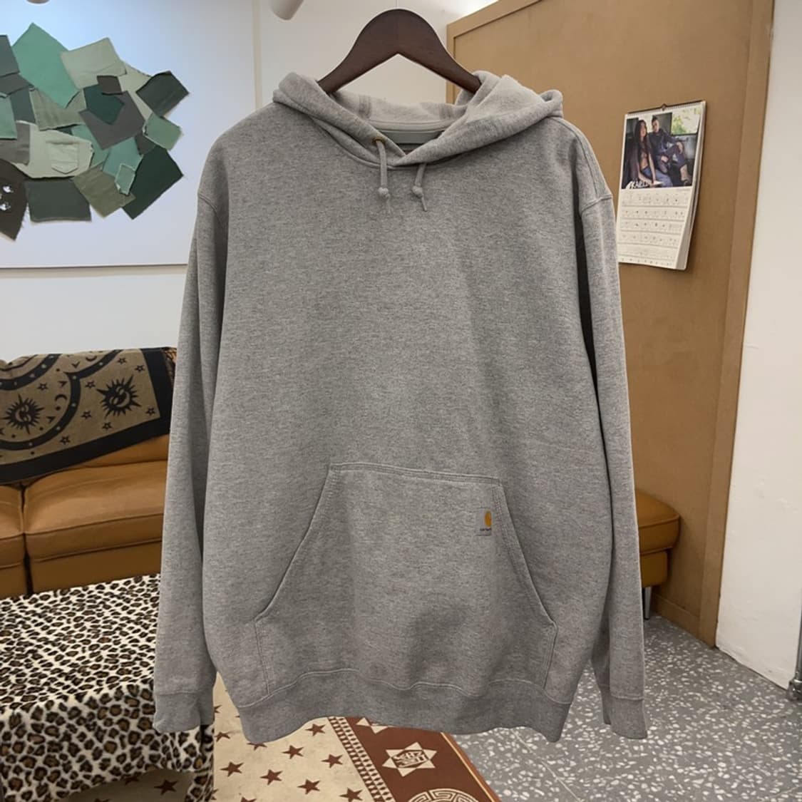 칼하트 빈티지 모던캐주얼 오버핏 기모 후드티 L C09585 상품이미지3