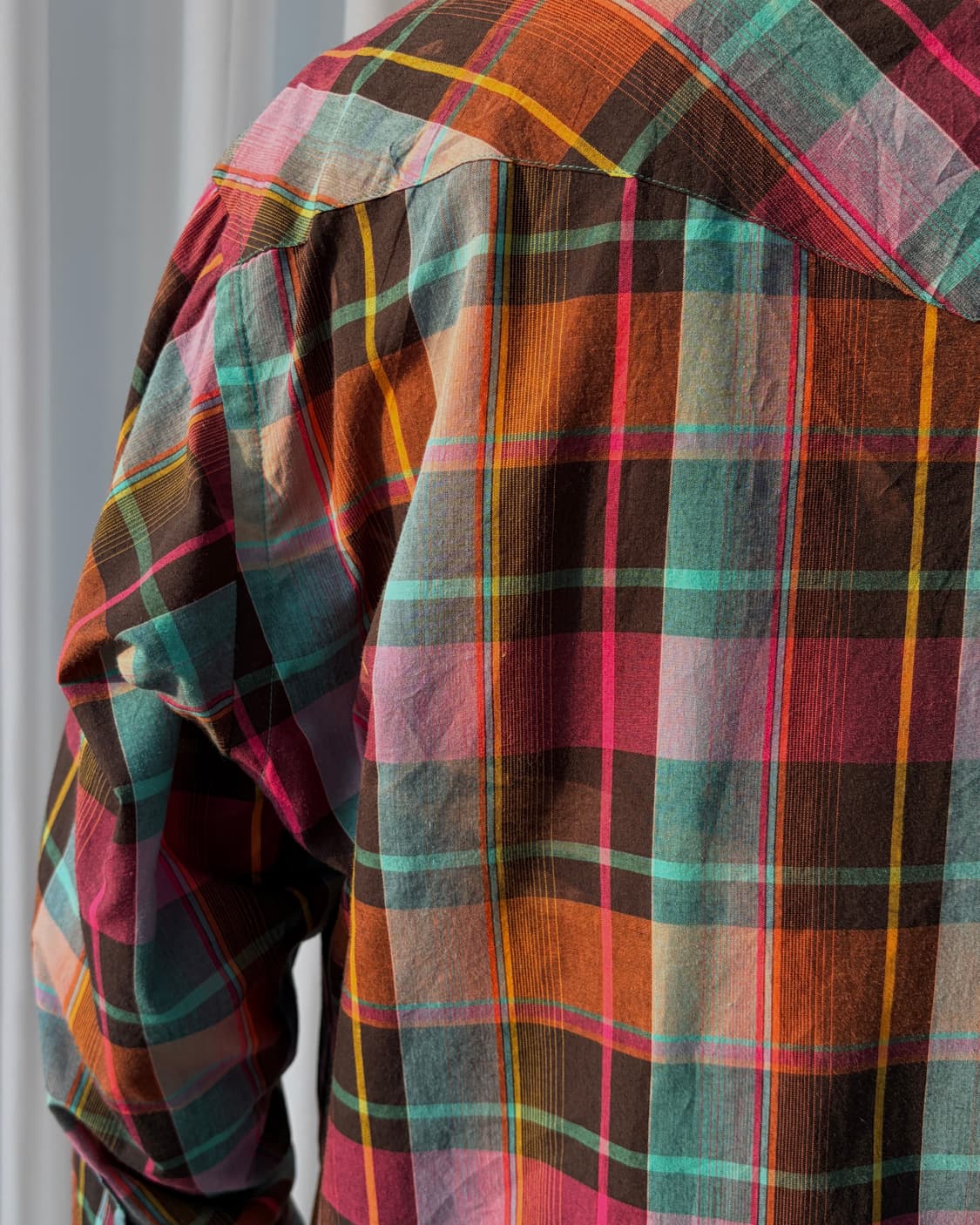 [XL]랭글러 Wrangler 마드라스 카우보이 웨스턴 셔츠 상품이미지7