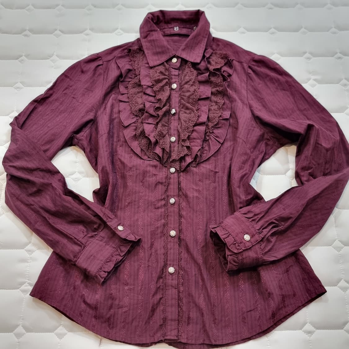 악세즈팜므 카라 프릴 블라우스 상품이미지4