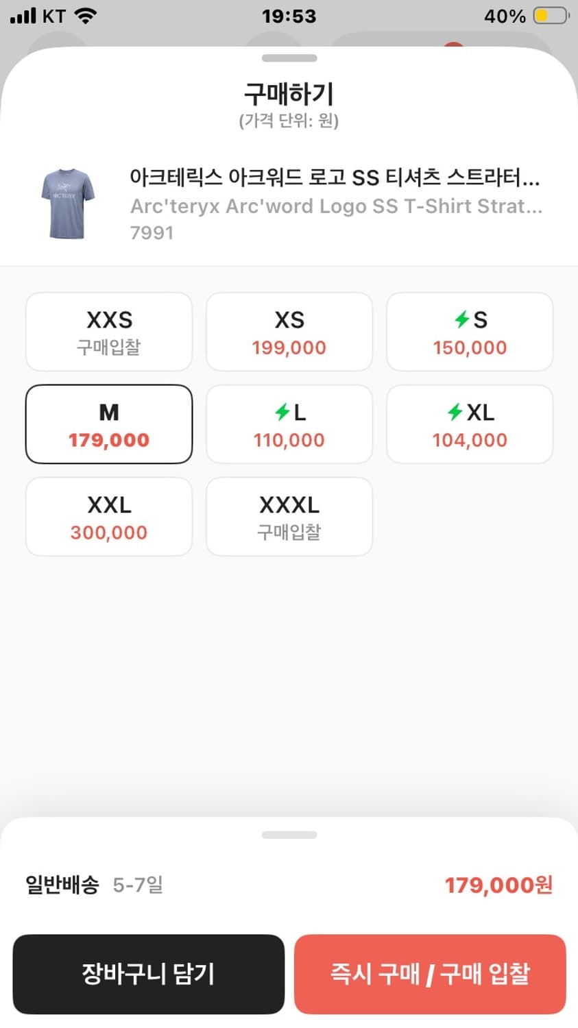 아크테릭스 아크워드 티 m 상품이미지2