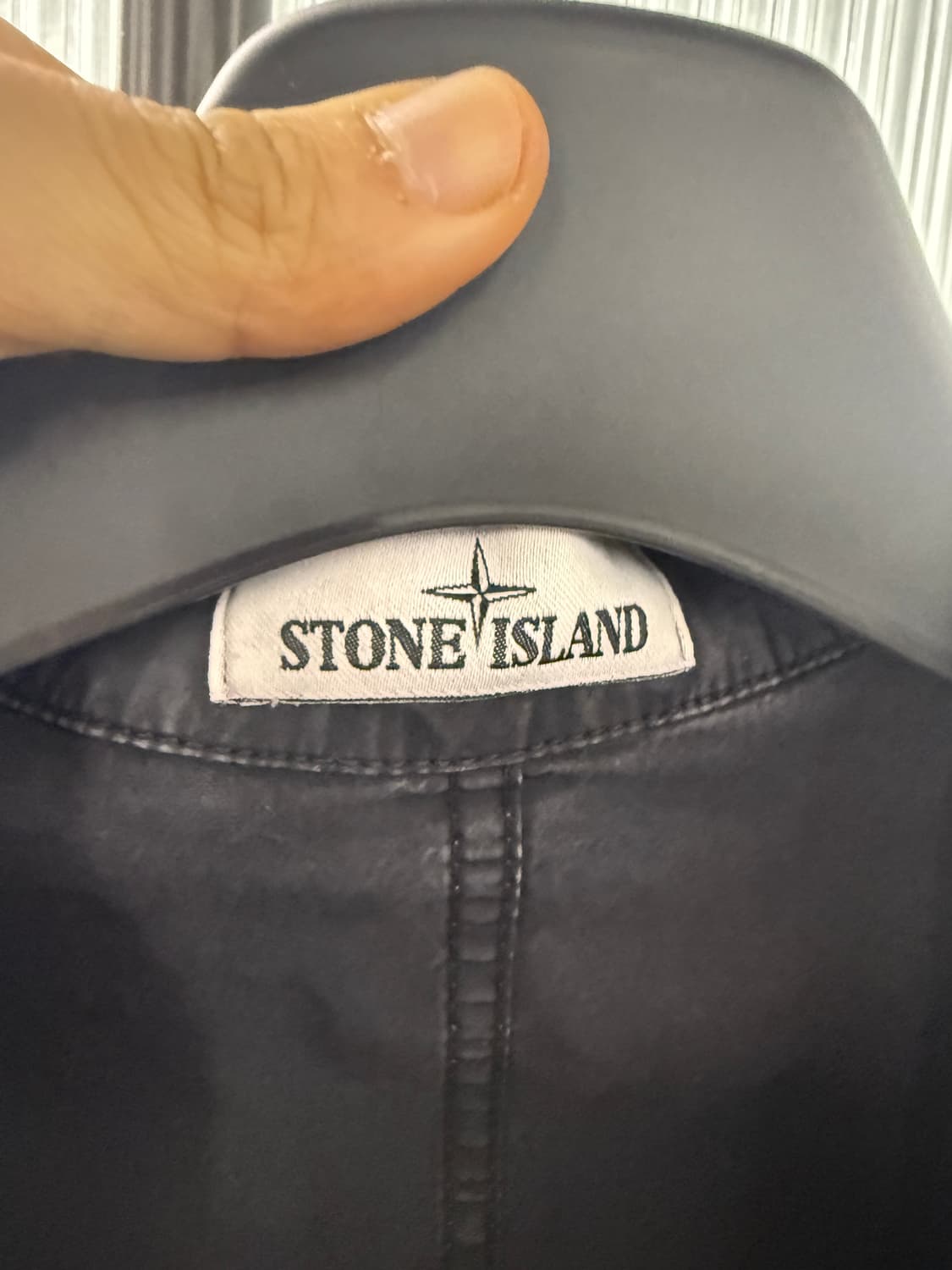 스톤아일랜드 정품 가먼트다잉 블랙 오버셔츠 자켓 L 상품이미지8