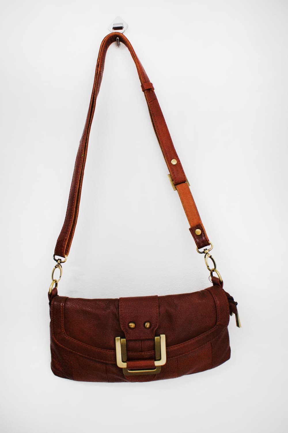 Vintage Brown Leather Bag 상품이미지1