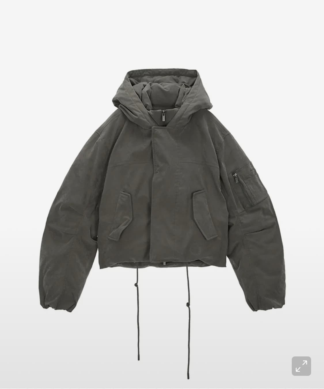 마뗑킴 패딩 LAYERED HOODY BOMBER DOWN JUMPER 상품이미지1