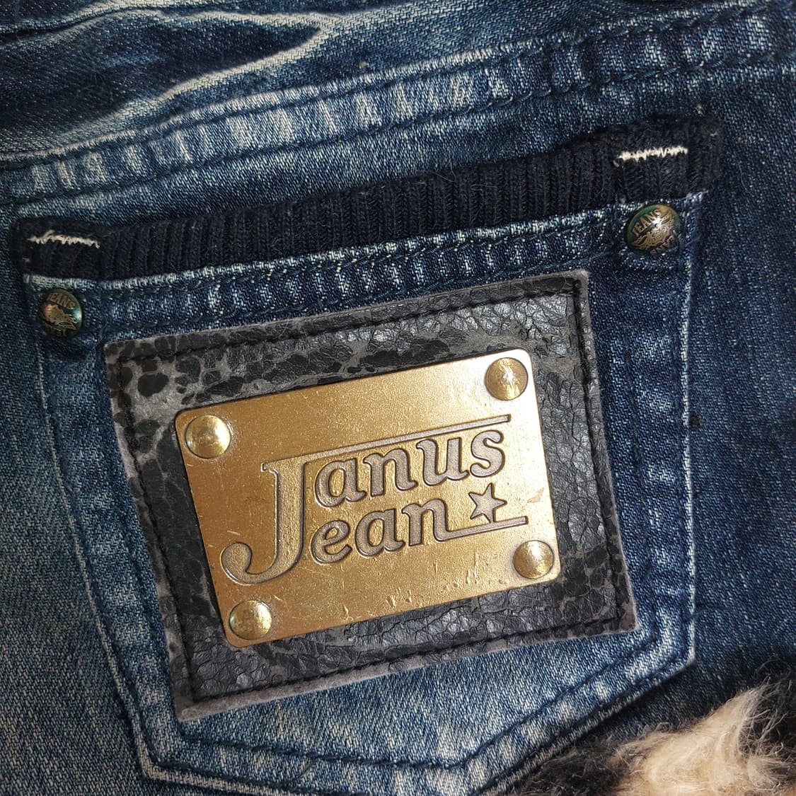 호피 레오파드 태슬 지퍼 데님 퍼 반바지 갸루 펑크  숏팬츠 상품이미지7